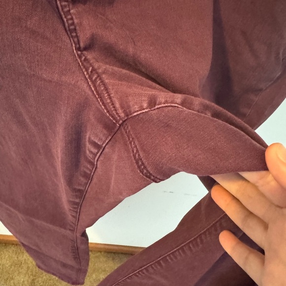 Lane Bryant High Rise Skinny Maroon Jeans Size 24 - Picture 3 of 5